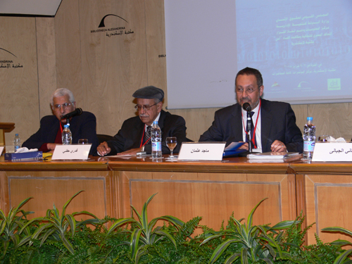  الدكتور أحمد درويش وزير التنمية المحلية والسيد اللواء عادل لبيب محافظ الأسكندرية والدكتور ماجد عثمان رئيس مركز المعلومات ودعم اتخاذ القرار بمجلس الوزراء المصرى
